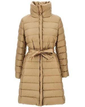 Weekend by Maxmara Quilted Belted Jacket - Natural