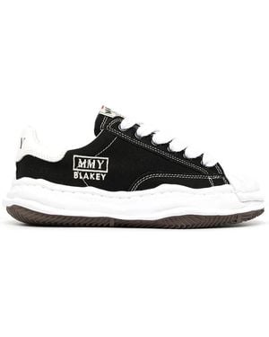 Maison Mihara Yasuhiro Blakey Original Sole Canvas Low-Top Trainers - Black
