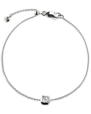 Monica Vinader Asscher Diamond Bracelet - White