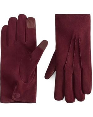 Dolce & Gabbana Suede Gloves - Purple