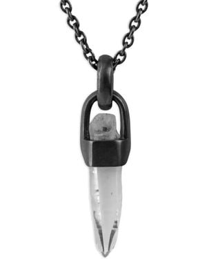 Parts Of 4 Talisman Quartz Necklace - Metallic