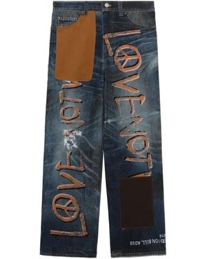 ANDERSSON BELL Jeans mit Text-Print - Blau