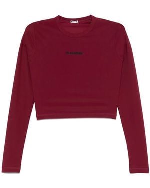 Jil Sander クロップド ビキニトップ - レッド