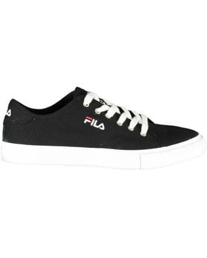 Fila Canvas Lace-Up Trainers - White