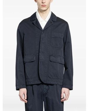 Massimo Osti Studio Pocket Gabardine Blazer - Blue