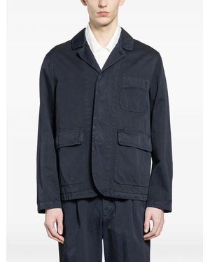 Massimo Osti Studio Pocket Gabardine Blazer - Blue
