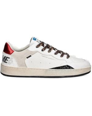Crime London Chelsea Savage Leopard-Print Lace-Up Sneakers - White