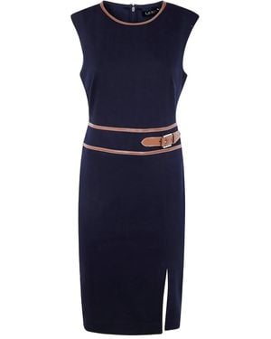 Ralph Lauren "Kirena" Long Sleeves Day Dress - Blue
