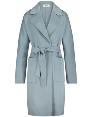 CHAMOIS Fou Monaco Belted Coat - Blue