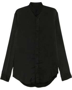 Julius Stand-Collar Shirt - Black