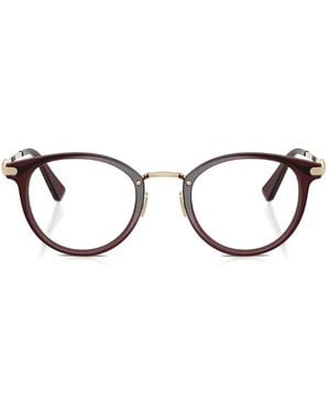 COACH Gafas Con Montura Redonda - Rojo