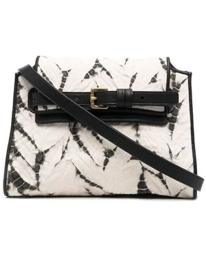 Suzusan Umhängetasche Mit Batikmuster - Schwarz