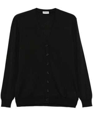 Mrz Cardigan Mit V-Ausschnitt - Schwarz