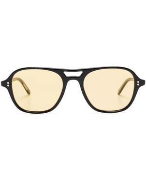 Garrett Leight Round-Frame Sunglasses - Natural