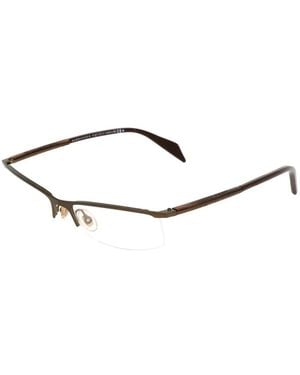 McQueen Rectangle-Frame Glasses - White