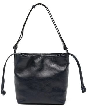 Hags Bubu Leather Shoulder Bag - Black
