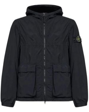 Stone Island "Short Parka" Jacket - Black