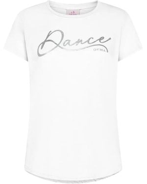 Deha Logo-Print Slub T-Shirt - White