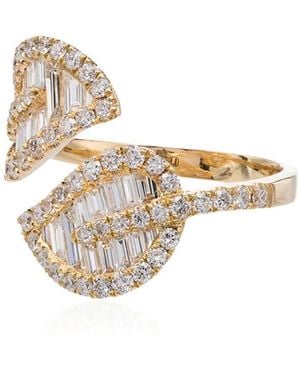 Anita Ko Medium Leaf Diamond Ring - White