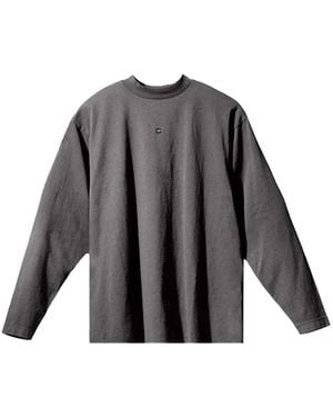 Yeezy Gap Logo-Detail Long-Sleeved T-Shirt - Gray