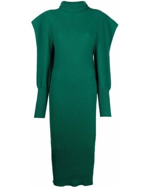 Philosophy Di Lorenzo Serafini Long-Sleeve Knitted Dress - Green