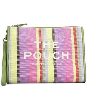 Marc Jacobs Bolso De Mano The Pouch A Rayas - Rosa
