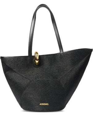 Jacquemus Asymmetrische The Bambola Beuteltasche - Schwarz