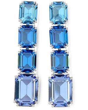 Swarovski Millenia Crystal-Embellished Drop Earrings - Blue