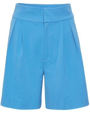 Gestuz Linda High-Waisted Shorts - Blue