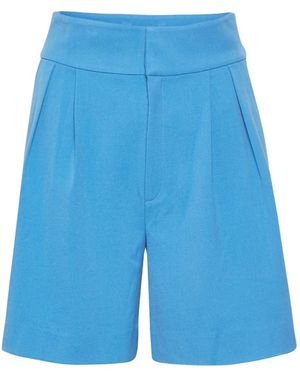 Gestuz Linda High-Waisted Shorts - Blue
