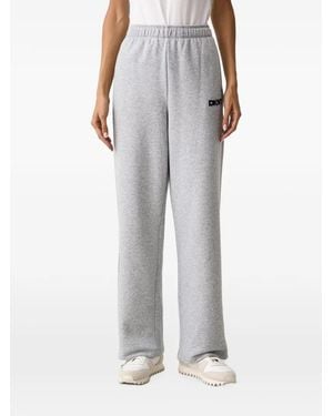 DKNY Logo-Embroidered Track Pants - Grey