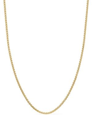 David Yurman 18Kt Box Chain Necklace (1Mm) - Natural