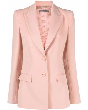 Alberta Ferretti Single-Breasted Blazer - Pink