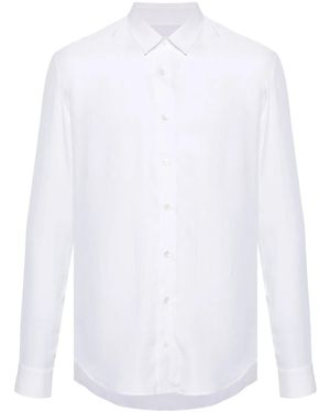Patrizia Pepe Long-Sleeve Striped-Jacquard Shirt - White