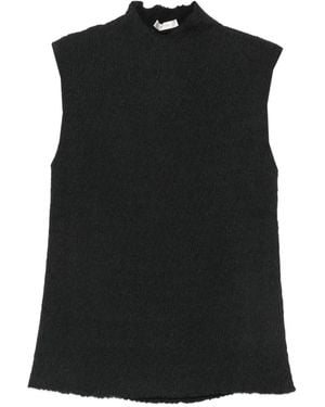 The Row Oakson Top Mit Knitteroptik - Schwarz