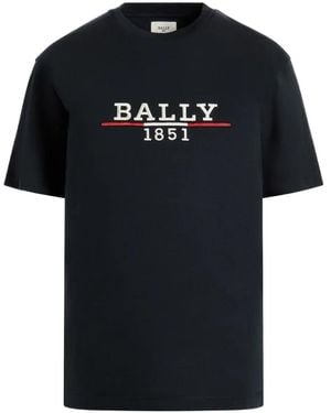 Bally Embroidered logo T-shirt - Schwarz