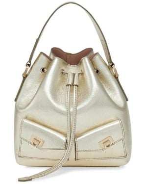 Ferragamo Bolso Bombonera Con Múltiples Bolsillos - Blanco