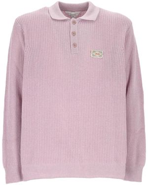 WOOD WOOD Logo-Patch Waffle-Knit Jumper - Pink