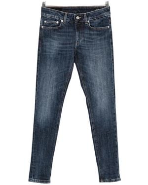 Dondup Monroe Faded-Wash Skinny Jeans - Blue
