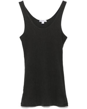 James Perse Top de canalé - Negro