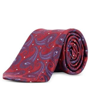 Kiton Cravate À Motif Cachemire - Violet