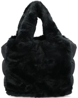 Herno Faux-Fur Tote Bag - Black