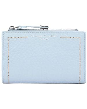 Gianni Chiarini Bubble Topstitching Wallet - Blue