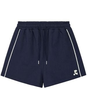 Rest&Recreation Joggingshorts mit Logo-Print - Blau