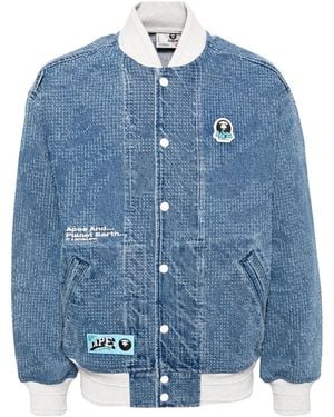 Aape By A Bathing Ape Bomberjacke im Jeans-Look - Blau
