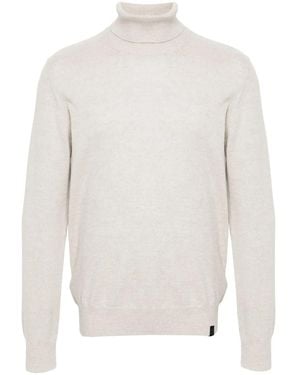 Fay Wool Turtleneck Jumper - White