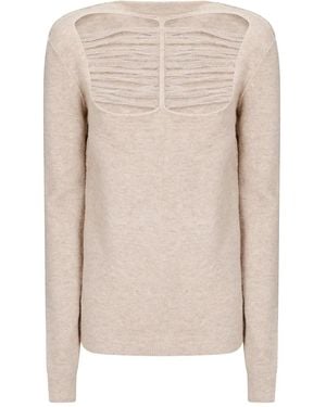 Rick Owens Open-Back Jumper - Natural