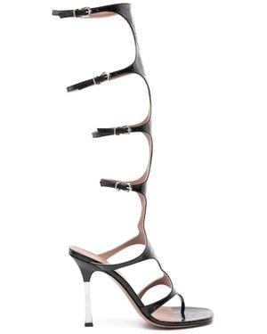 Paris Texas 100Mm Uma Knee-High Sandals - White