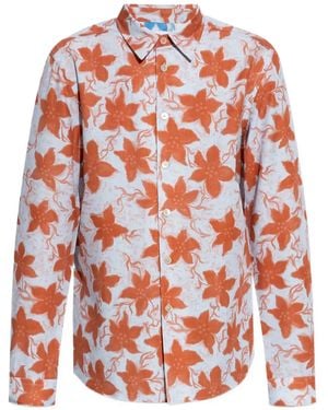 Paul Smith Overhemd Met Bloemenprint - Rood
