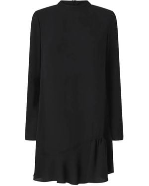 Pinko Arancino Ruffled Mini Dress - Black